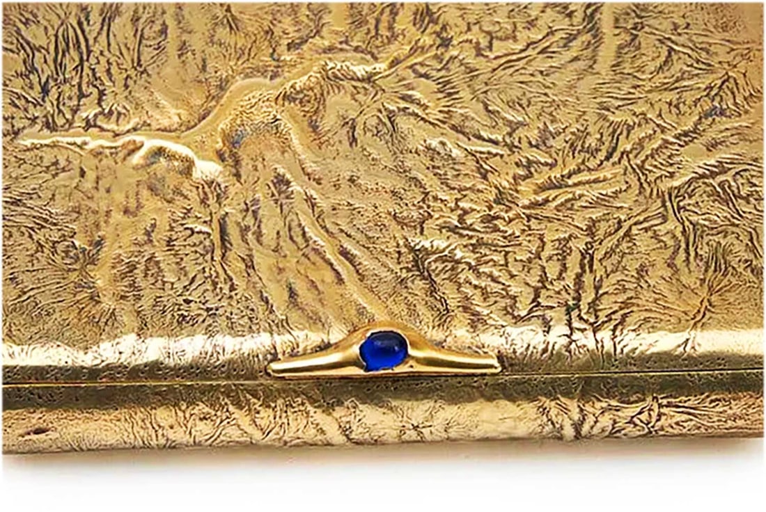 FABERGE - GOLD & SILVER CIGARETTE CASE, SAMORODOK (1 of 7)