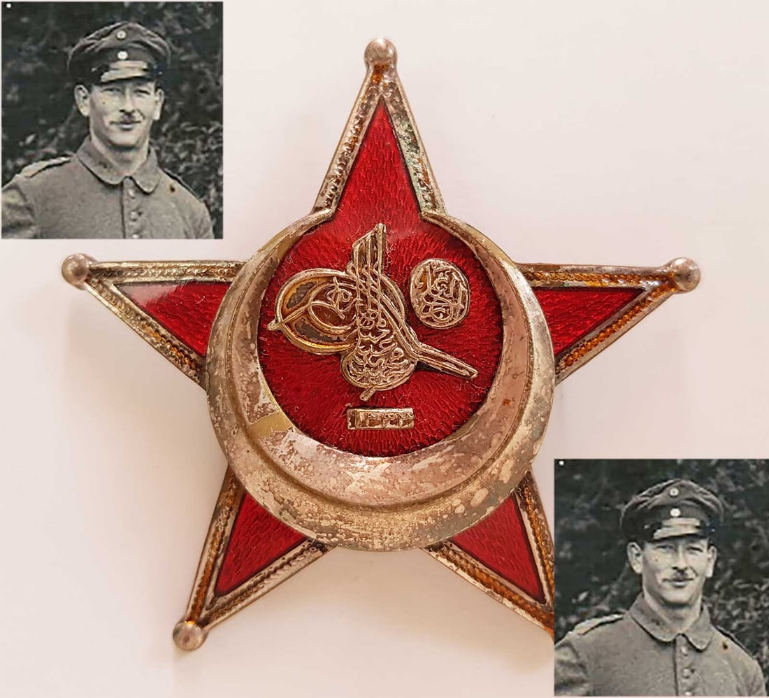 GERMAN - OTTOMAN WW1 GALLIPOLI STAR + PHOTO (1 of 16)
