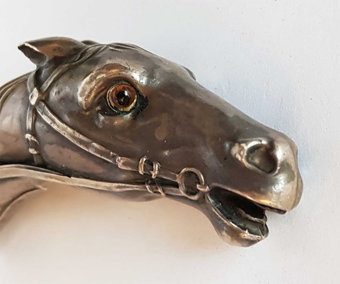 RUSSIAN SILVER HANDLE for WALKING CANE, AMBRELLA (1 of 14)