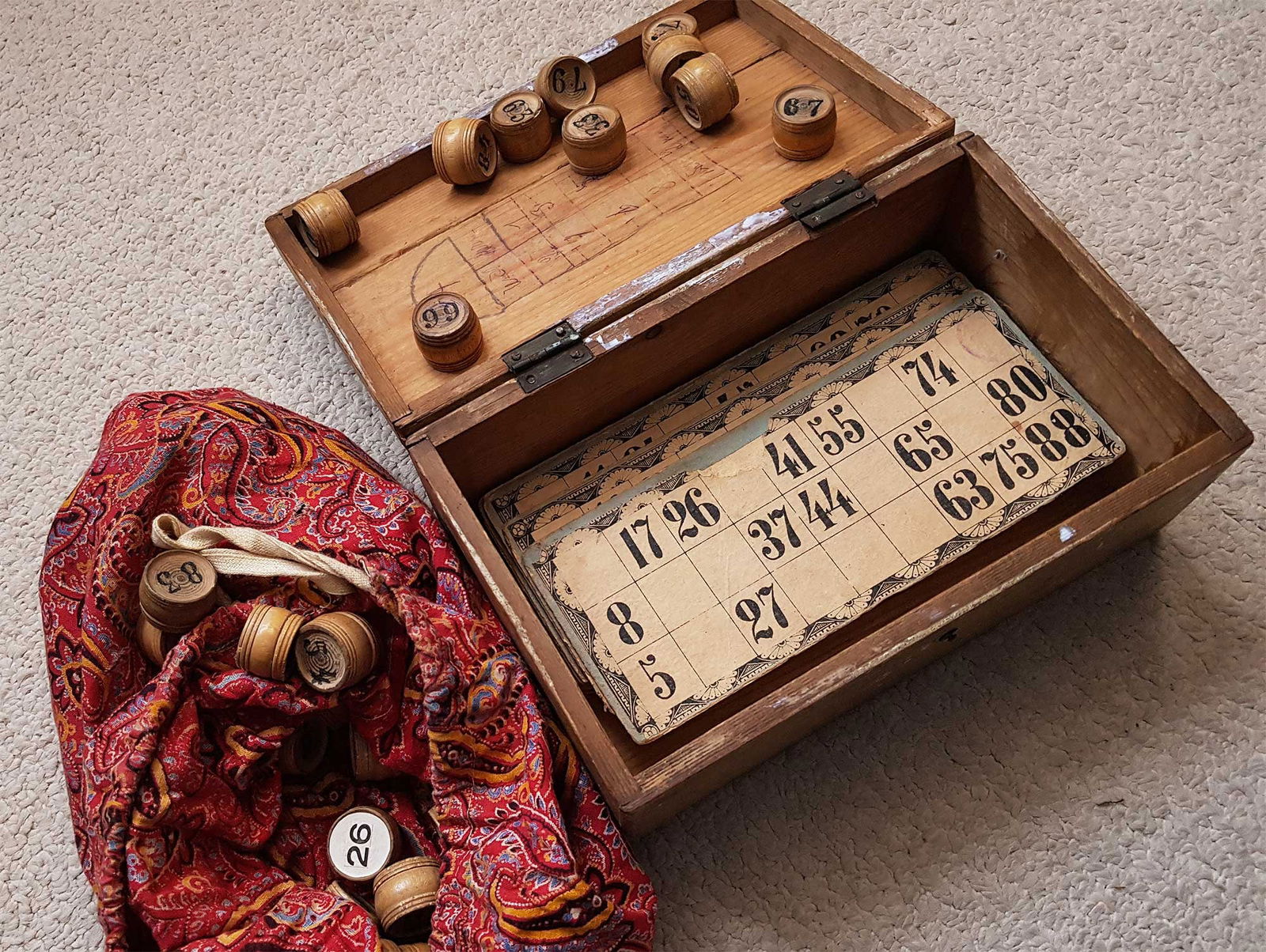 RUSSIAN IMPERIAL BOARD GAME LOTO, BINGO (1 of 12)