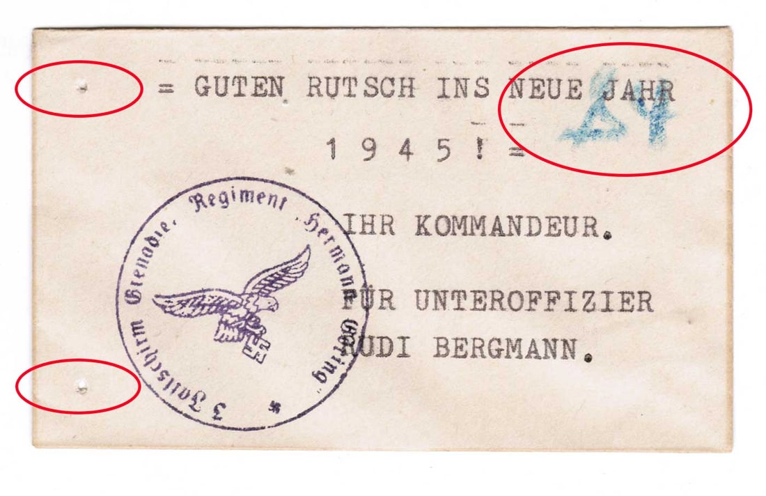 RARE GERMAN WWII MONEY ENVELOPE, 1945 (1 of 6)