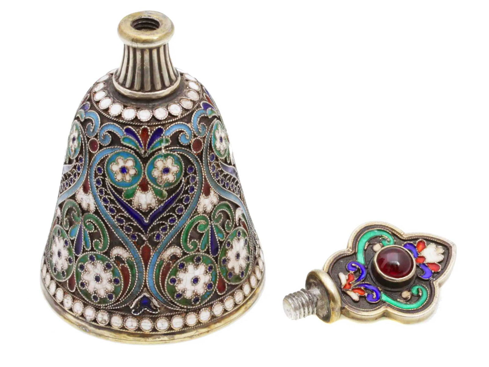 P.OVCHINNIKOV - RUSSIAN SILVER PERFUME BOTTLE (1 of 13)