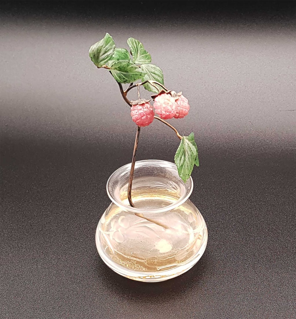 ANTIQUE RUSSIAN AMETHYST, RASPBERRY BRANCH (1 of 18)