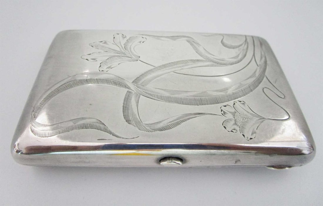 RUSSIAN IMPERIAL SILVER CIGARETTE CASE, BOX (1 of 12)