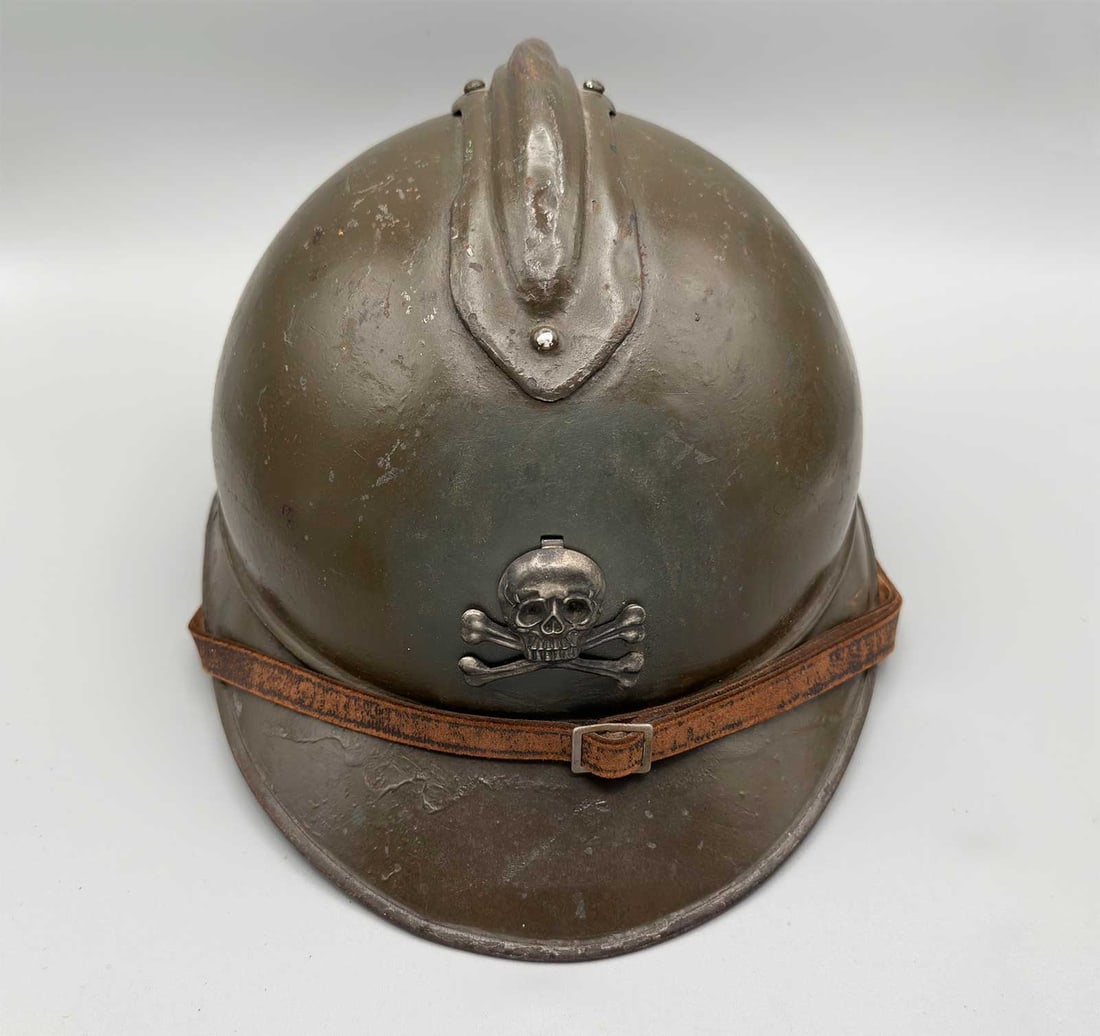 RUSSIAN HELMET KORNILOV WHITE ARMY w. SKULL, 1917-1921 (1 of 18)