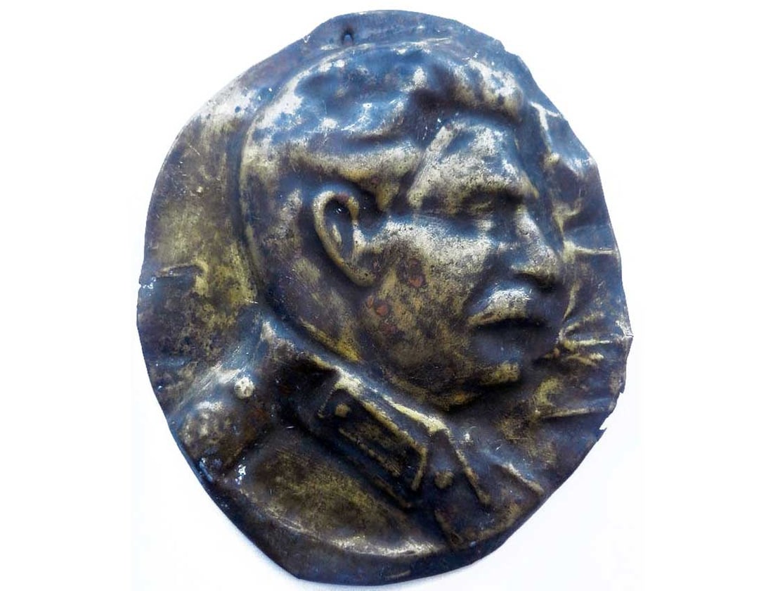 JOSEPH STALIN BRONZE PLATE, SOVIET PROPAGANDA (1 of 12)