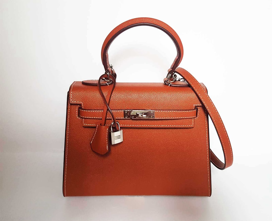VINTAGE HERMES KELLY 25 HANDBAG GOLD BROWN (1 of 17)
