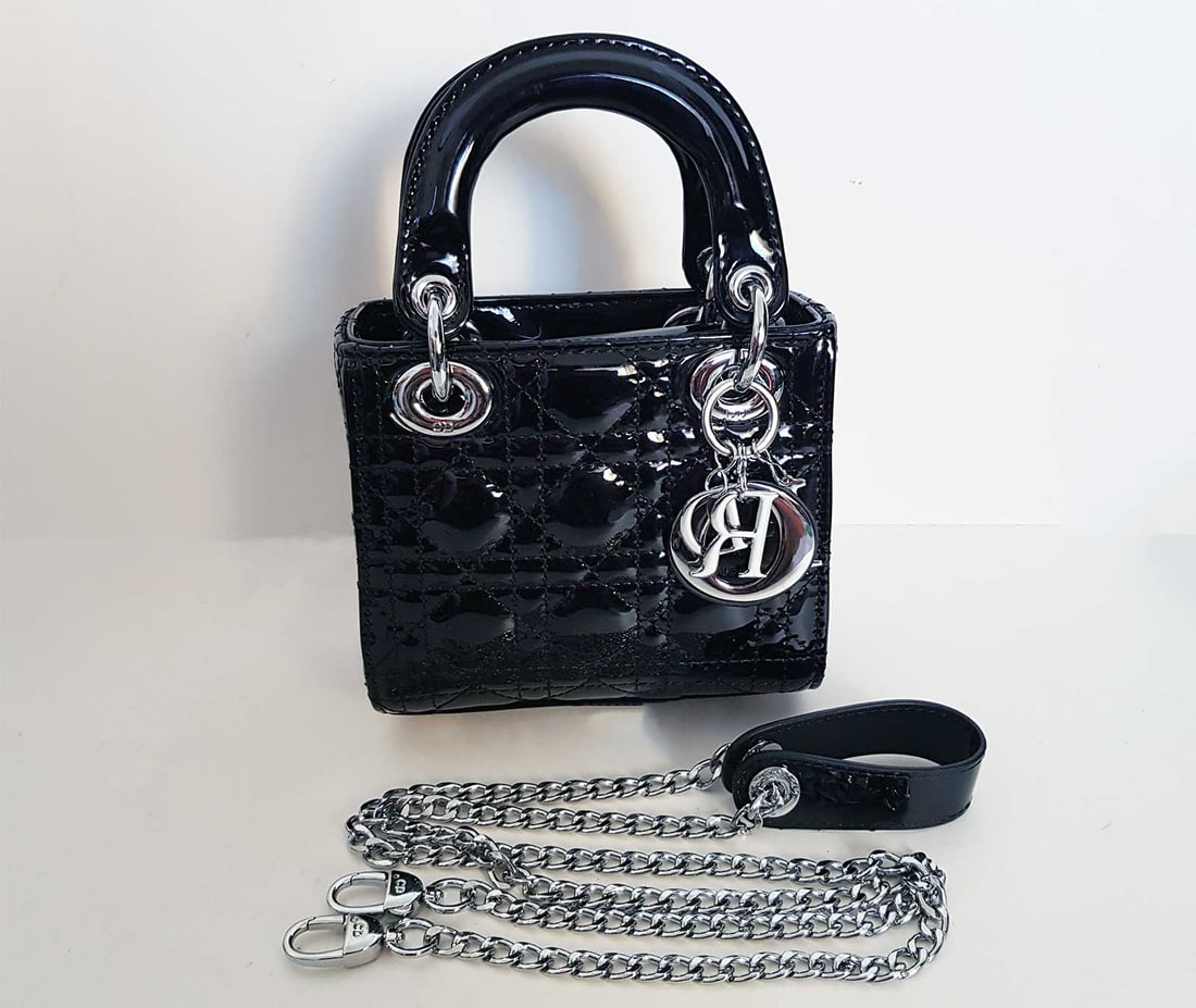 LADY DIOR BLACK SMALL BAG (1 of 16)