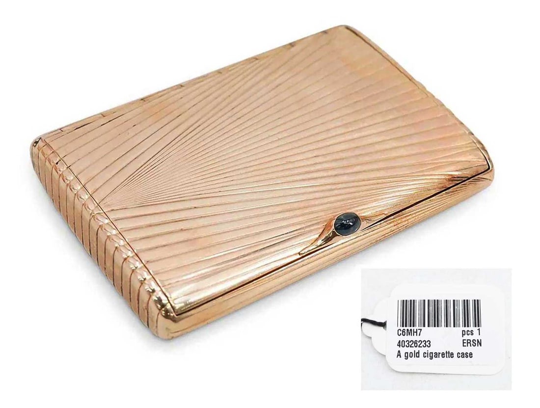 FABERGE - GOLD RUSSIAN CIGARETTE CASE fr. SOTHEBY's (1 of 13)