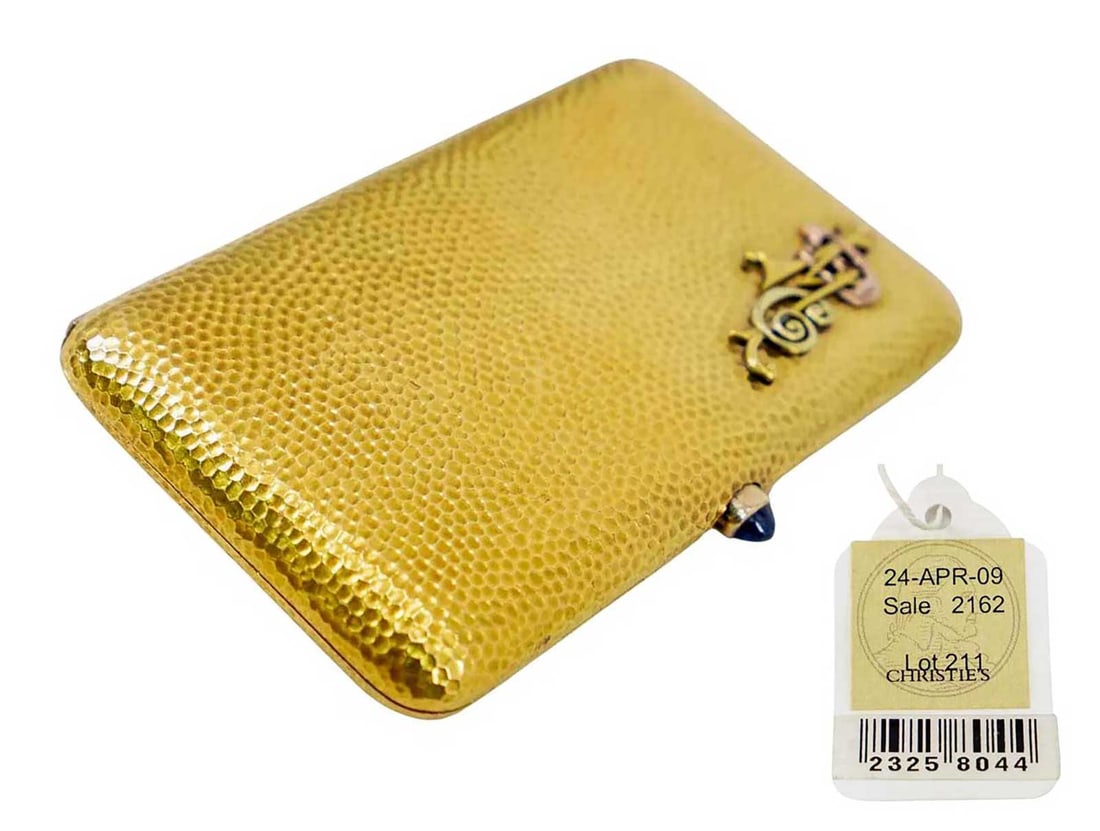 FABERGE - GOLD RUSSIAN CIGARETTE CASE fr. SOTHEBY's (1 of 15)