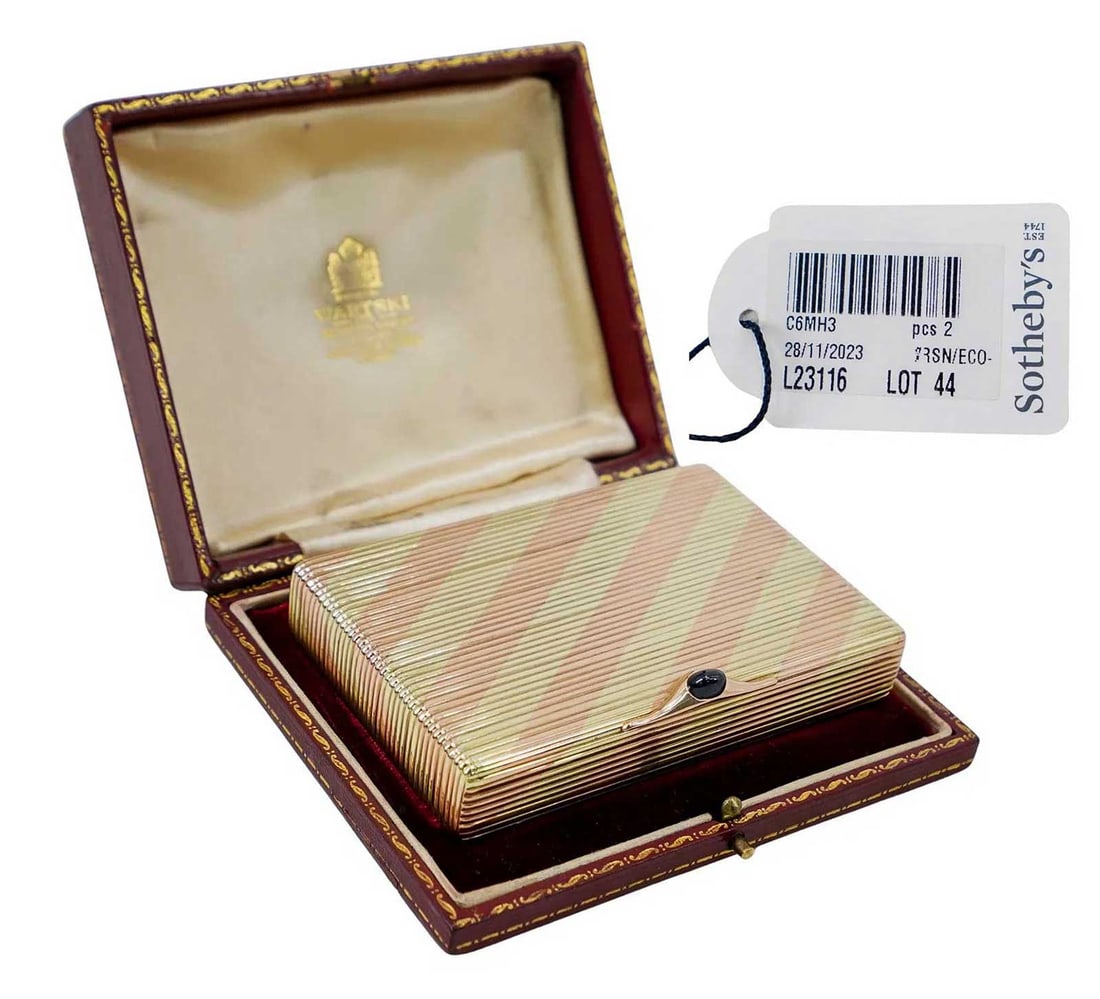 FABERGE - GOLD RUSSIAN CIGARETTE CASE fr. SOTHEBY's (1 of 16)