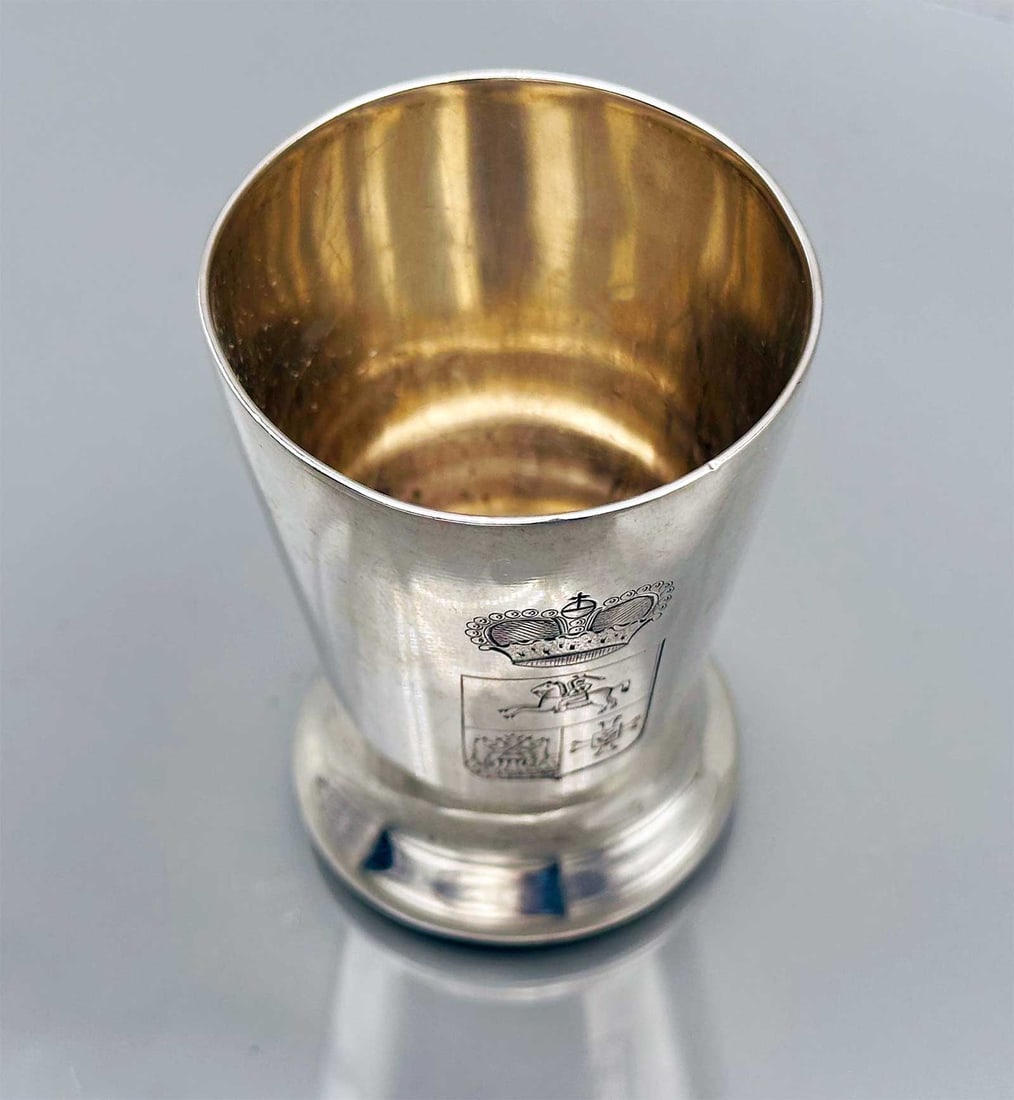 RUSSIAN SILVER BEAKER BELONGED to PRINCE GOLITSYN (1 of 12)