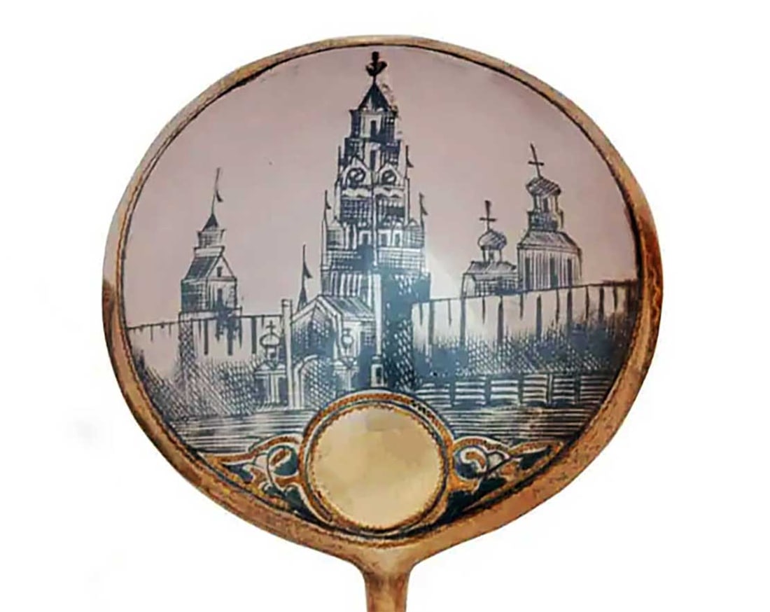 LARGE ANTIQUE RUSSIAN SILVER NIELLO SPOON (1 of 17)