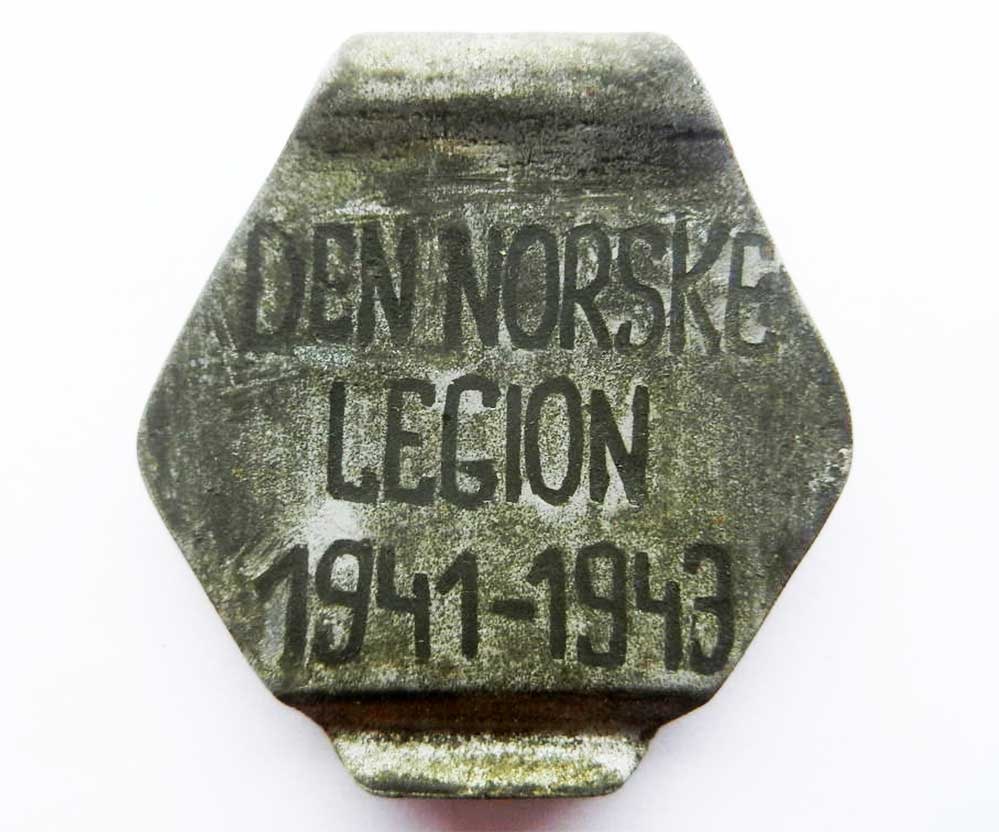 GERMAN WWII VOLUNTEER NORWEGIAN LEGION MONEY CLIP: Rare and Collectible! GERMAN WWII VOLUNTEER NORWEGIAN LEGION MONEY CLIP, 1941-1943 German WWII Volunteer Norwegian Legion money clip from 1941-1943. The money clip features an inscription: 'DEN NORSKE