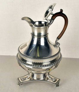 Paul STORR - LARGE SILVER WATER KETTLE w. BURNER, 1807: Lifetime Warranty! A Great Investment for Many Years Ahead! Paul STORR - LARGE SILVER WATER KETTLE with BURNER, GEORGE III, 1807 For your viewing, we present a George III silver water kettle on a stan