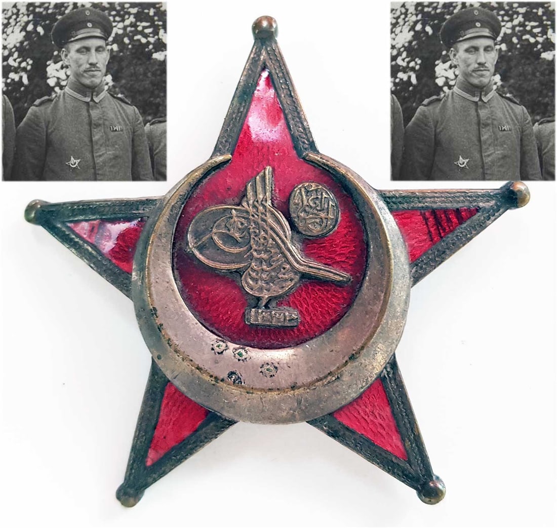 GERMAN - OTTOMAN WW1 GALLIPOLLI STAR + PHOTO (1 of 18)