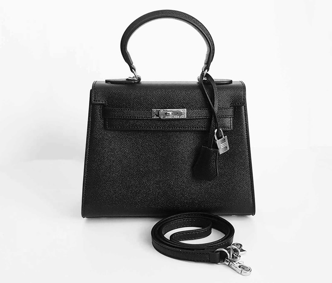 VINTAGE HERMES KELLY 25 HANDBAG BLACK (1 of 17)