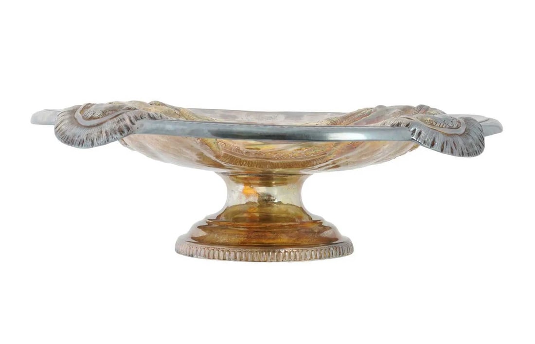 RUSSIAN SILVER CENTERPIECE, TROMPE LOEIL (1 of 11)