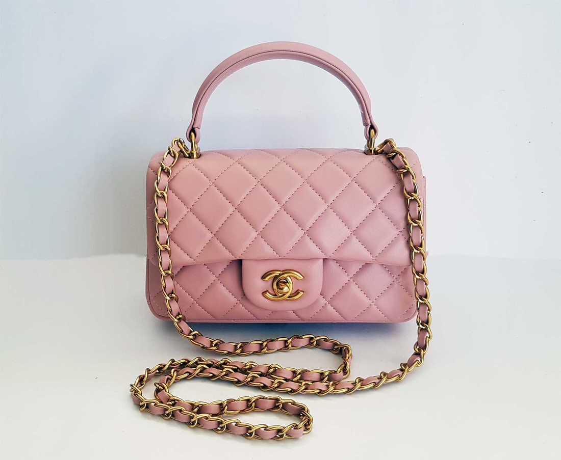 CHANEL CLASSIK MINI FLAP BAG, TOP HANDLE (1 of 15)