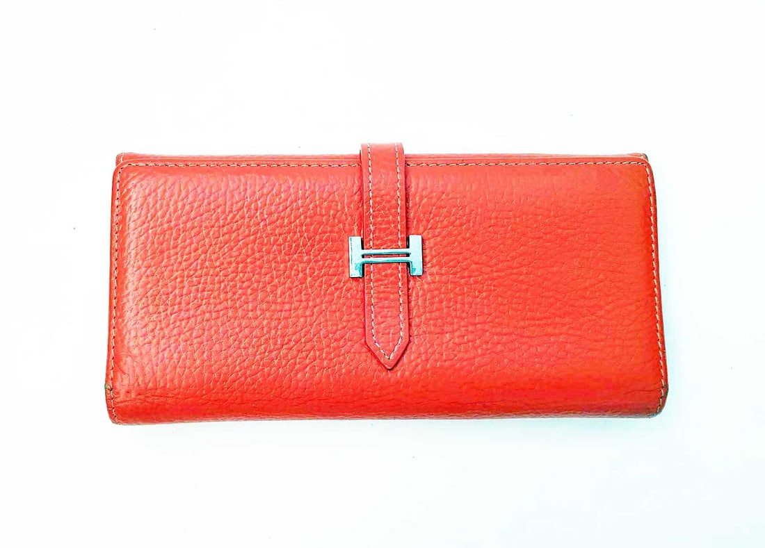 HERMES BEARN WALLET ORANGE (1 of 18)