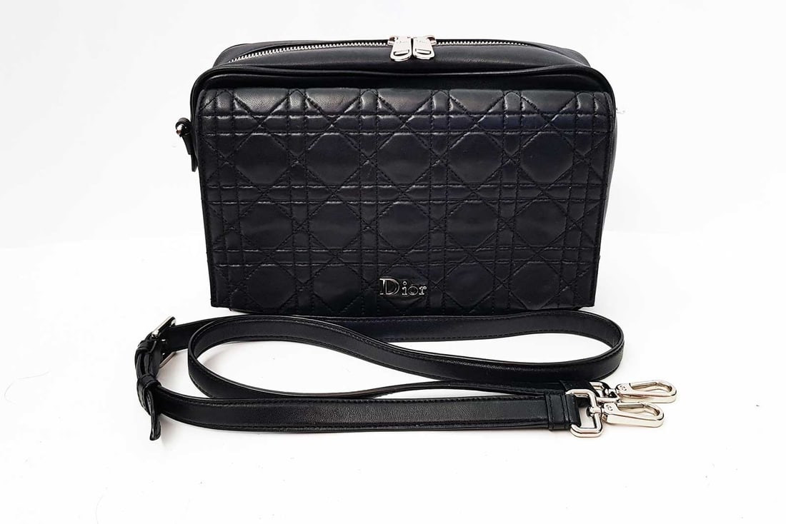 CRISTIAN DIOR SHOULDER BAG BLACK 12-BO-0156 (1 of 19)