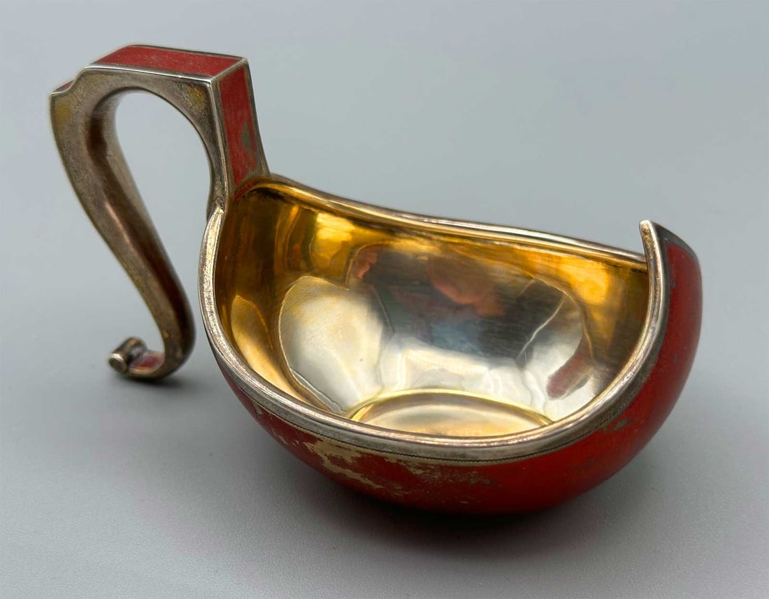 RUSSIAN IMPERIAL SILVER KOVSH w. TROIKA (1 of 13)