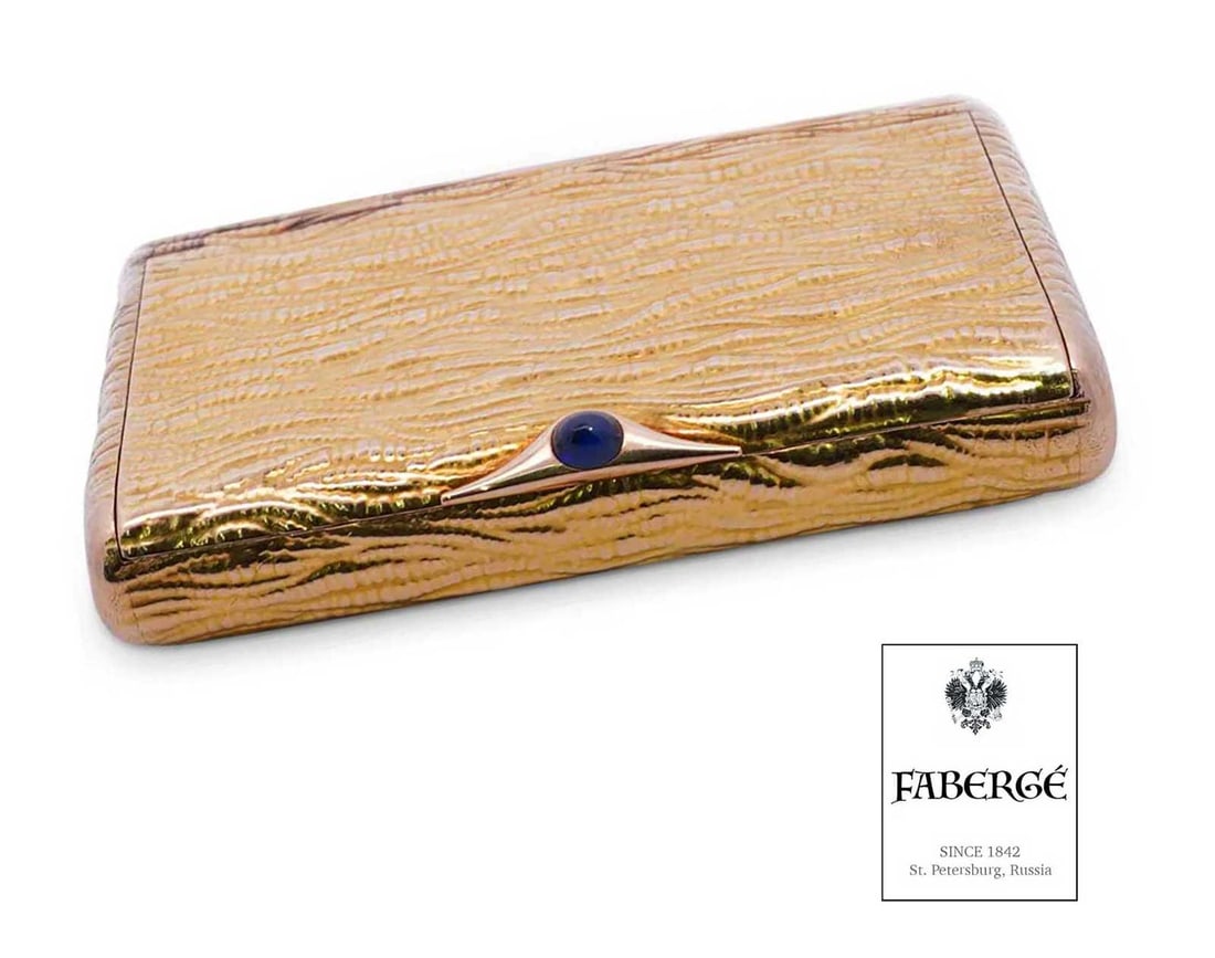 FABERGE - GOLD RUSSIAN CIGARETTE CASE (1 of 12)