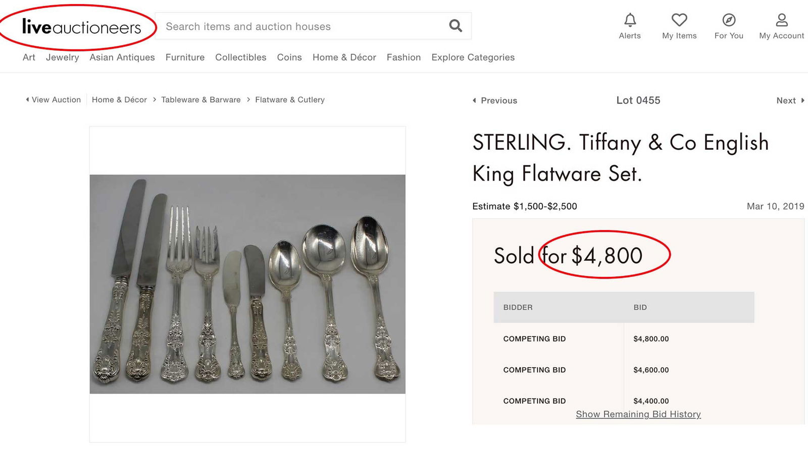 ANTIQUE ENGLISH SILVER SPOONS SET, BOXED - 17