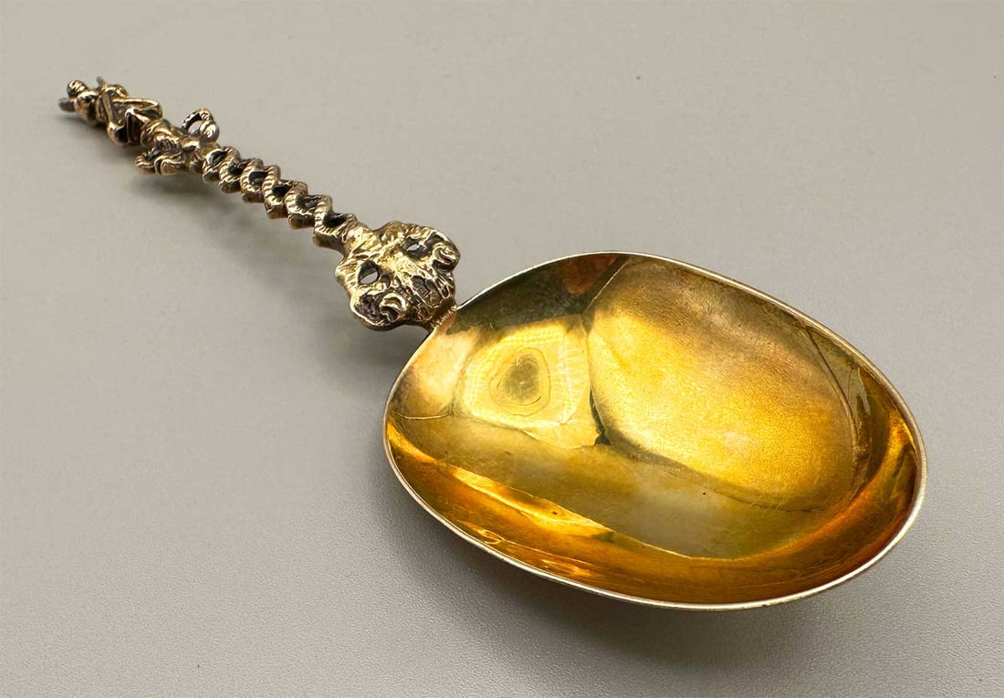EXTREMELY RARE ENGLISH SILVER SPOON (1 of 12)