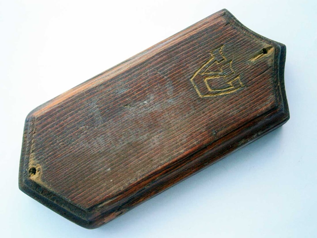 JEWISH WWII MEZUZAH w. INSCRIPTION on HEBREW (1 of 12)