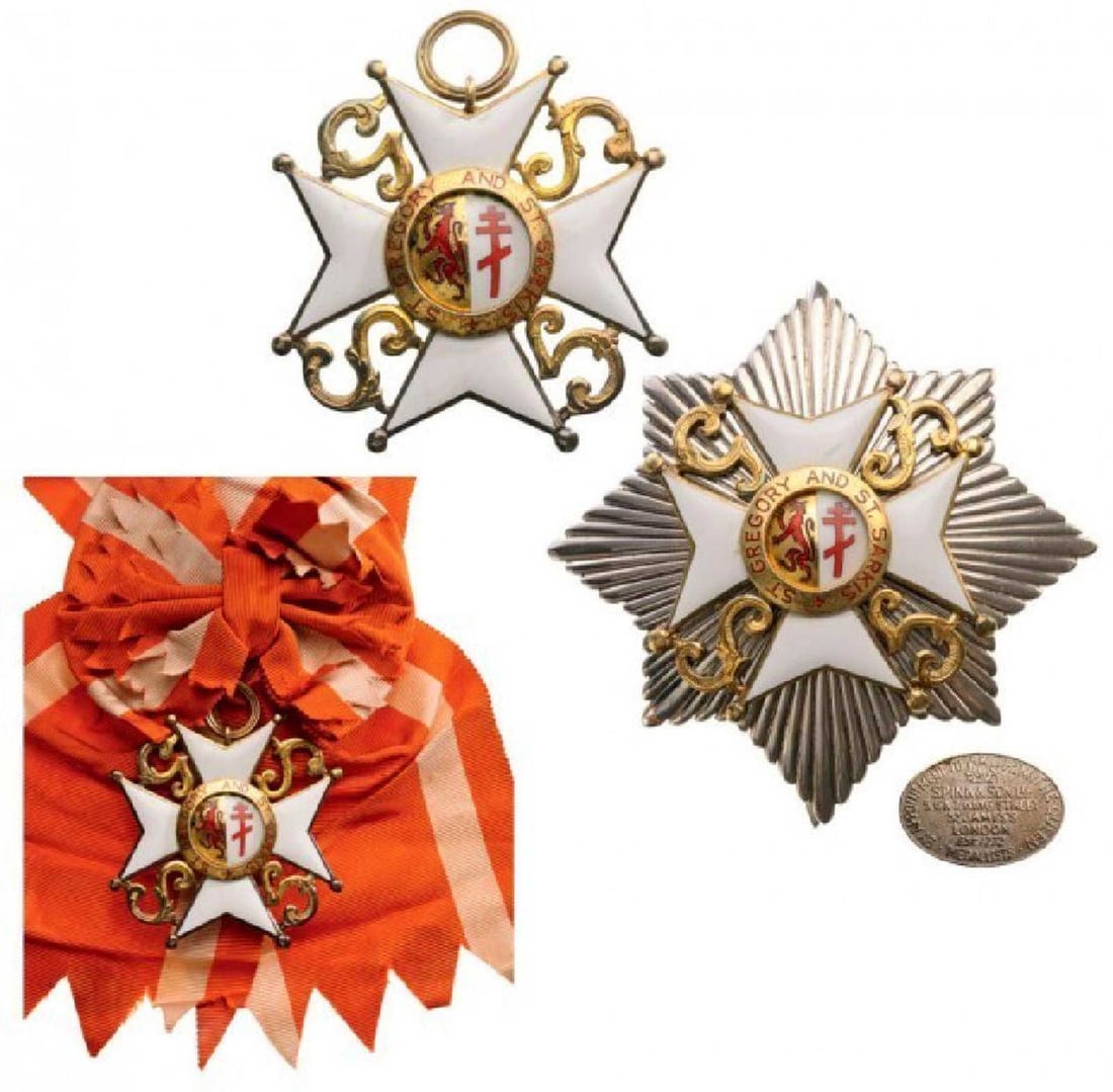 St. GREGORY & St. SARKIS ORDER, GRAND CROSS SET (1 of 6)