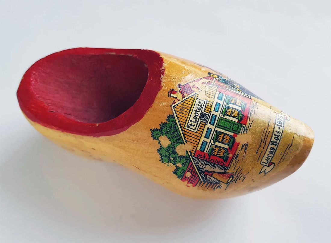 WWII WOODEN CLOG from HOLLAND: Display Item! Price Reduced — Limited-Time Offer! WWII SOUVENIR WOODEN CLOG from HOLLAND Real witness of WWII period of history. Selling on consignment. Rare and Collectible Historical Item. ESTIMAT