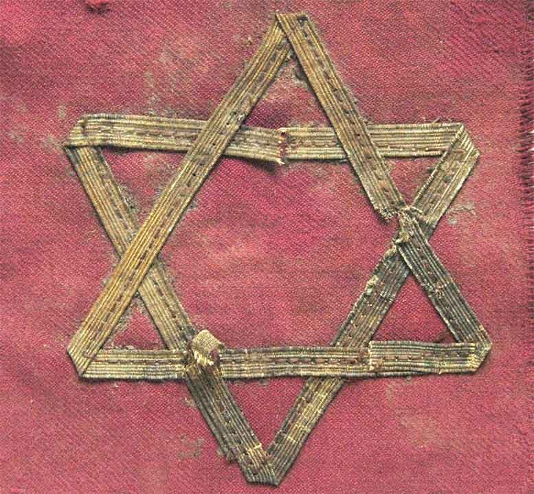 JEWISH WWII STAR of DAVID fr. LITZMANNSTADT: Great Display Piece! Flexible Payments: Pay Over 3–6 Months! JEWISH WWII STAR of DAVID from LITZMANNSTADT in POLAND For your consideration is a rare Star of David made from cloth. This type of star