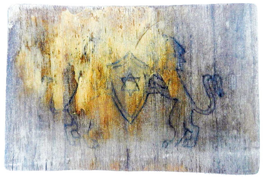 JEWISH WWII POSTCARD w. STAR of DAVID: Great Display Piece! Flexible Payments: Pay Over 3–6 Months! EXTREMELY RARE JEWISH WWII POSTCARD with STAR of DAVID from LITZMANNSTADT in POLAND Jewish WWII postcard with the Star of David from Litz