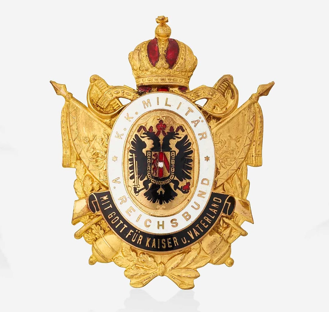 RARE BAGDE: K. K. MILITAR V. REICHSBUND (1 of 8)