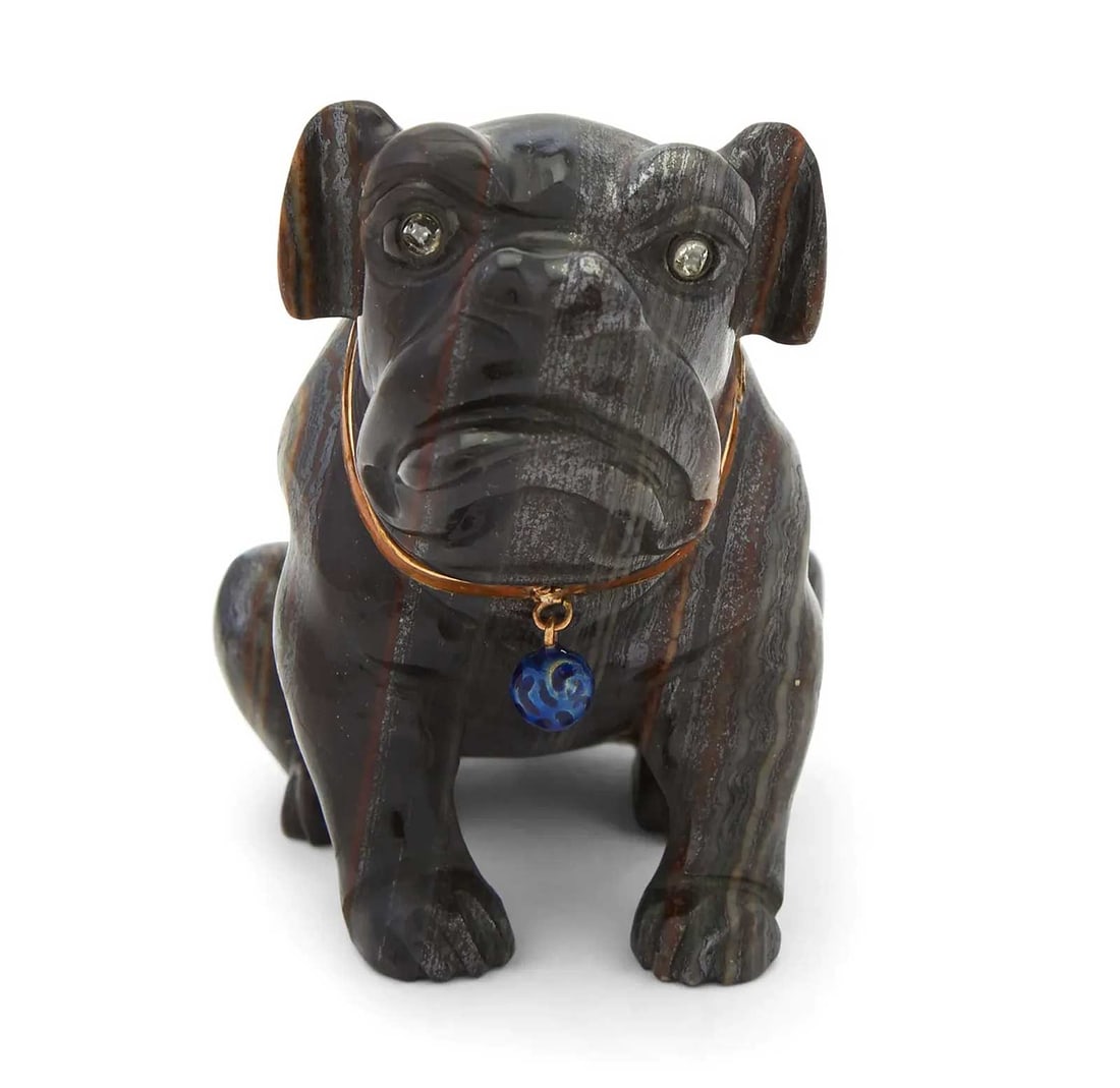 GOLD & DIAMOND's BULLDOG FIGURINE - 2