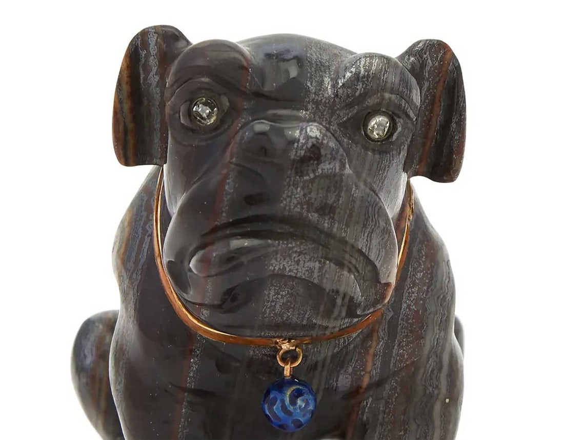 GOLD & DIAMOND's BULLDOG FIGURINE - 3