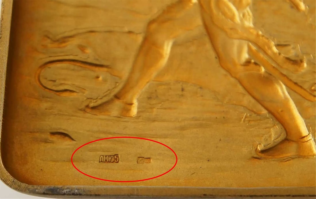 RUSSIAN SOVIET SILVER CIGARETTE CASE, BOX - 12