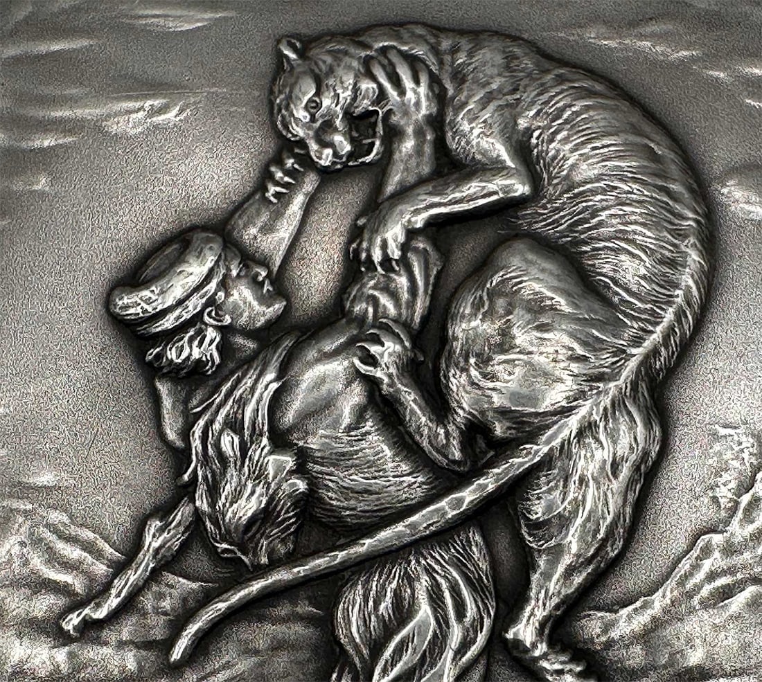 RUSSIAN SOVIET SILVER CIGARETTE CASE, BOX - 2