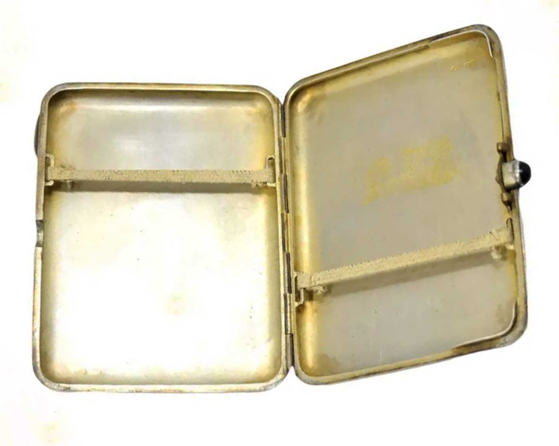 RUSSIAN SILVER CIGARETTE CASE, KOLYMA, 1936 - 6