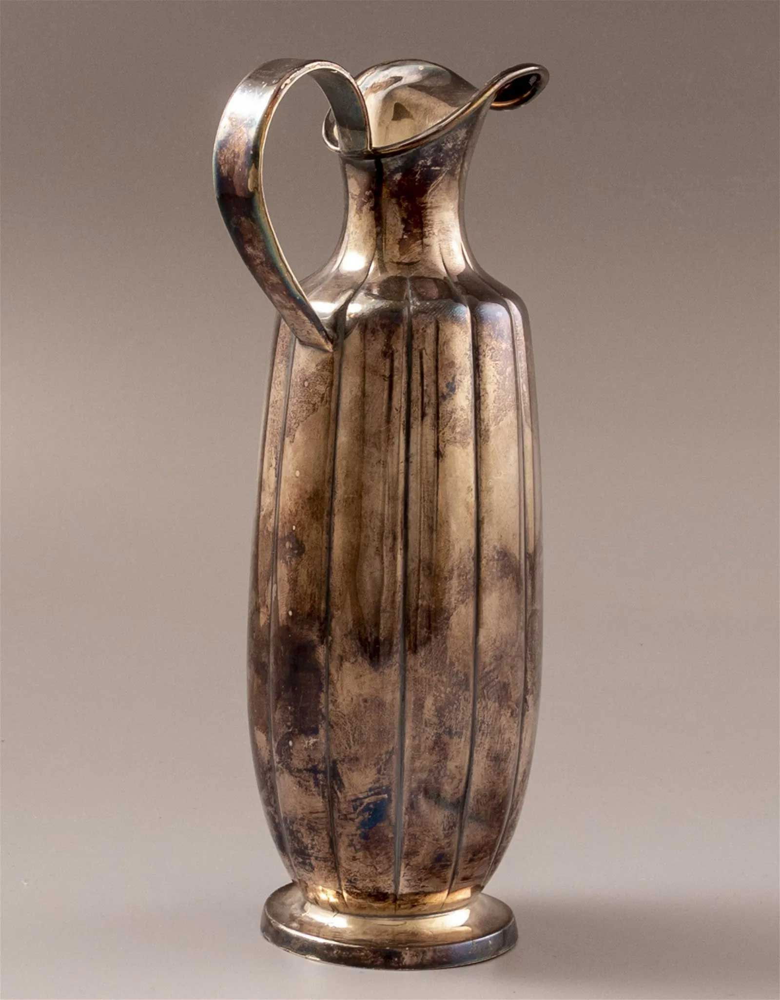 ANTIQUE SILVER PITCHER JUG, GERMANY, 19c.: LifeTime Warranty! Flexible Payments: Pay Over 3–6 Months! RARE ANTIQUE SILVER PITCHER JUG, GERMANY, 19th CENTURY For your consideration is a German silver pitcher from the 19th century. This Rare a