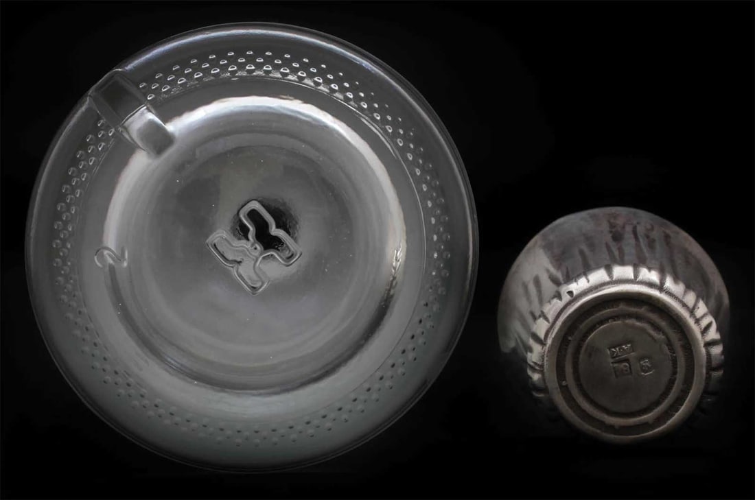 ANTIQUE RUSSIAN GLASS VODKA BOTTLE - 5