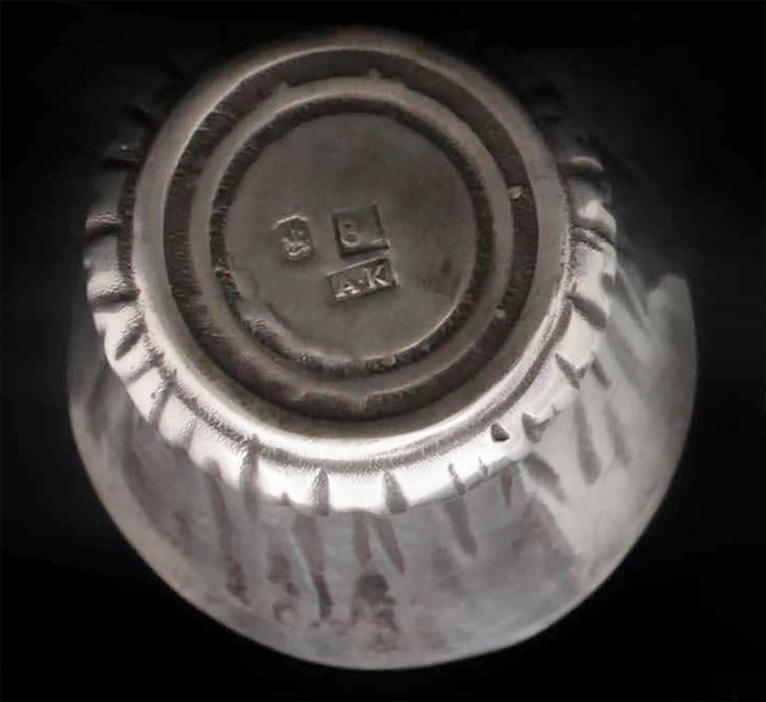 ANTIQUE RUSSIAN GLASS VODKA BOTTLE - 7