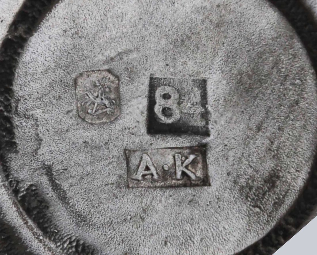 ANTIQUE RUSSIAN GLASS VODKA BOTTLE - 8