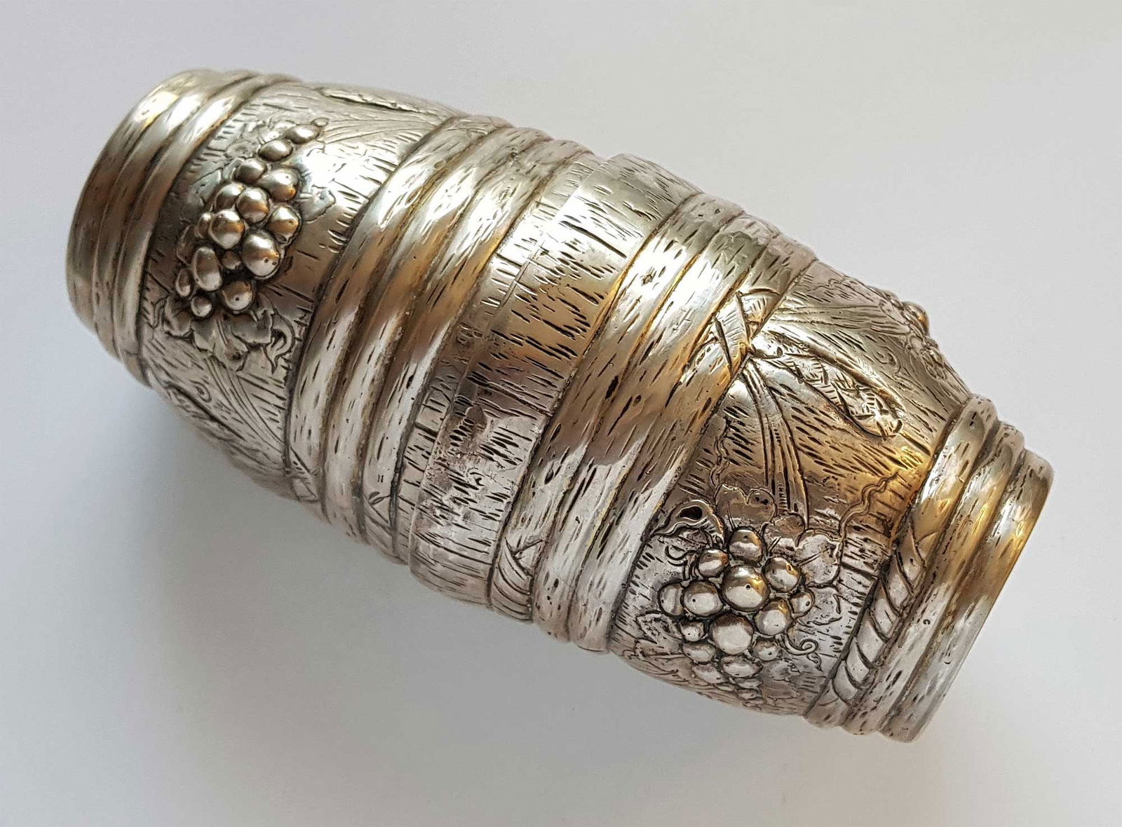 JEWISH SILVER WEDDING DOUBLE BEAKER, 18c. (1 of 20)