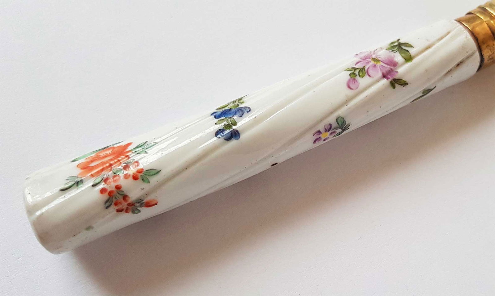 RUSSIAN SILVER PORCELAIN KNIFE, CATHERINA II, 1770 - 5
