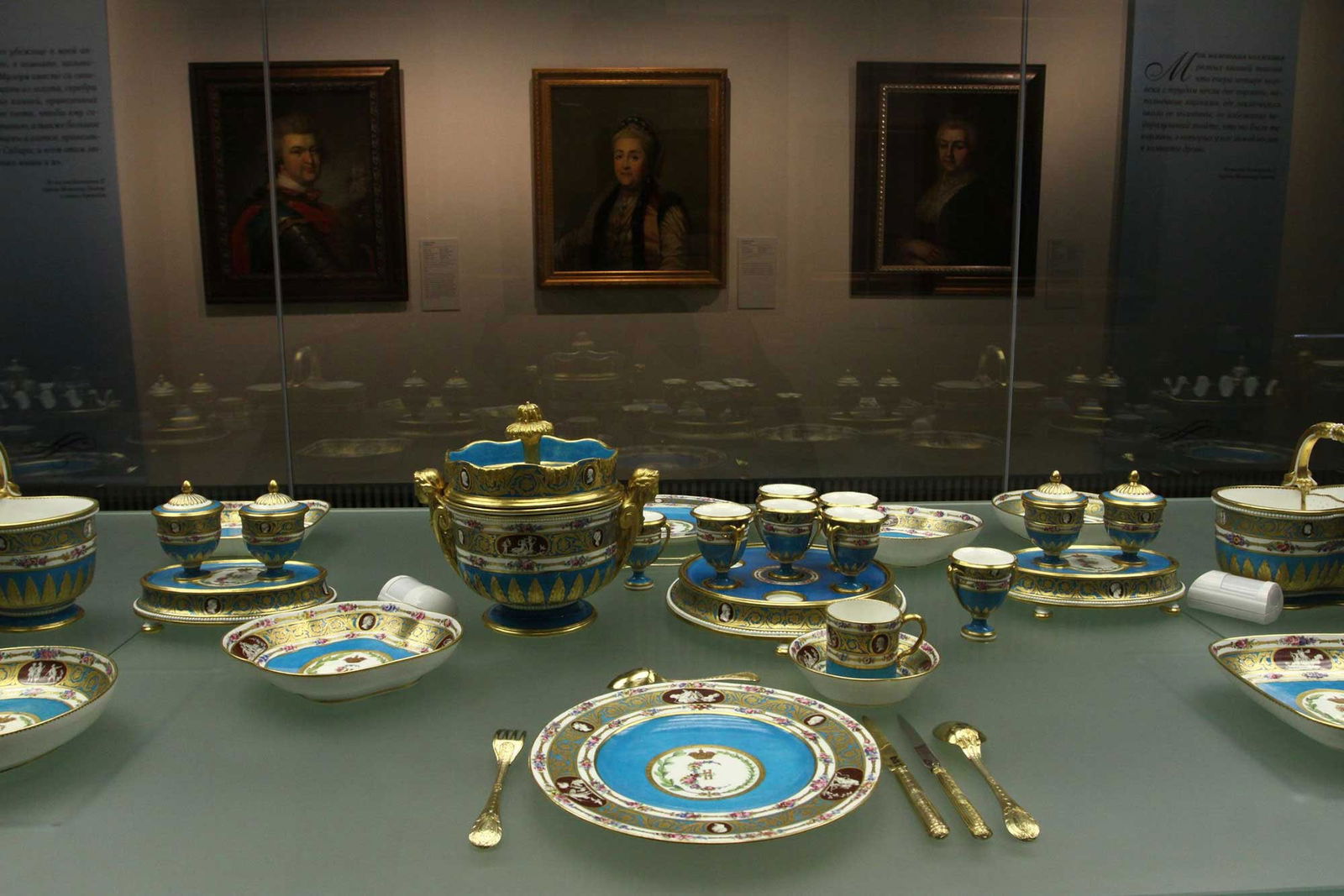 RUSSIAN SILVER PORCELAIN KNIFE, CATHERINA II, 1770 - 9