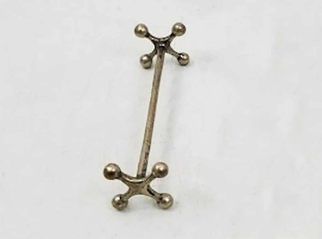 RUSSIAN IMPERIAL SILVER KNIFE HOLDER, MARKED (1 of 5)