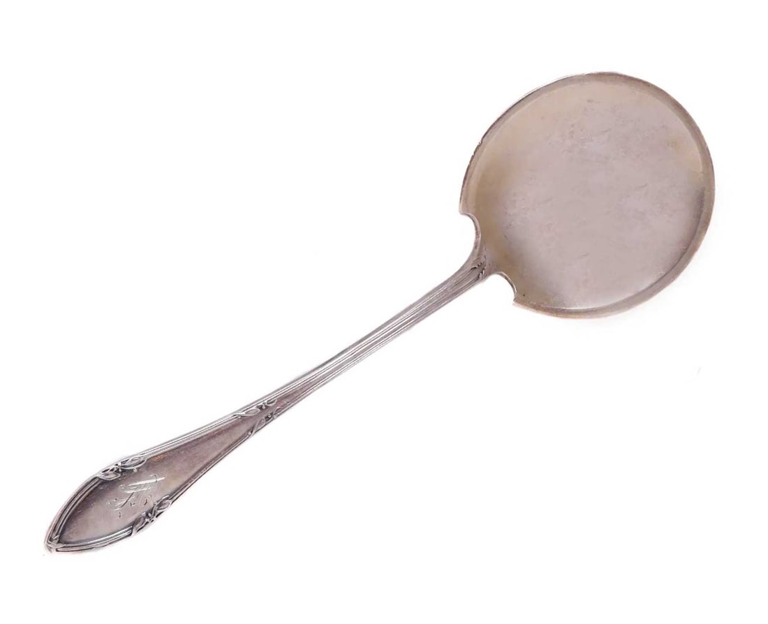 LARGE RUSSIAN SILVER JAM SPOON, KHLEBNIKOV (1 of 11)