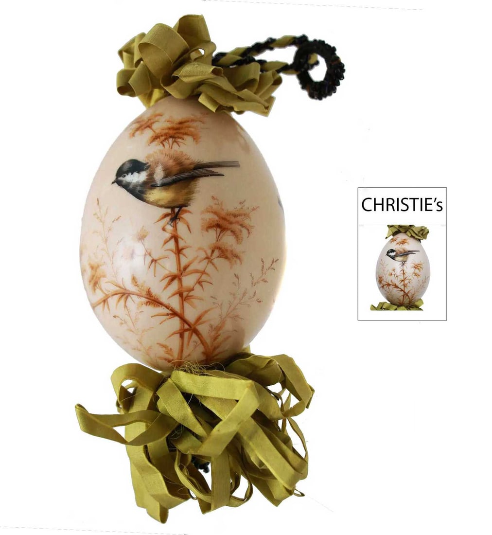 LARGE RUSSIAN PORCELAIN EGG fr. CHRISTIE's (1 of 16)